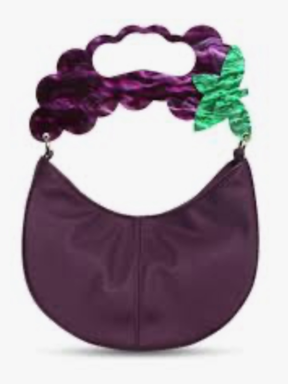 Edie Parker Fruit Slice Bag in Grape Purple